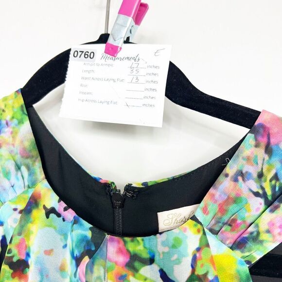 SHOSHANNA DRESS Womens 2 Sleeveless High Neck Floral Bright Elegant Classic - Picture 2 of 5
